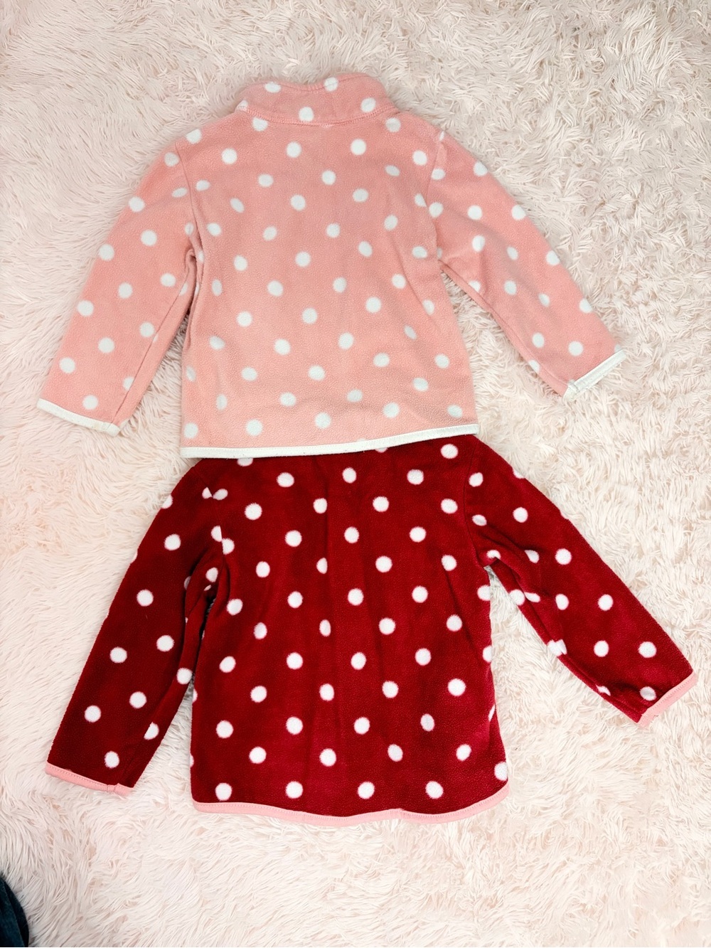 Toughskins Polka Dot Fleece Jackets - Picture 2 of 3